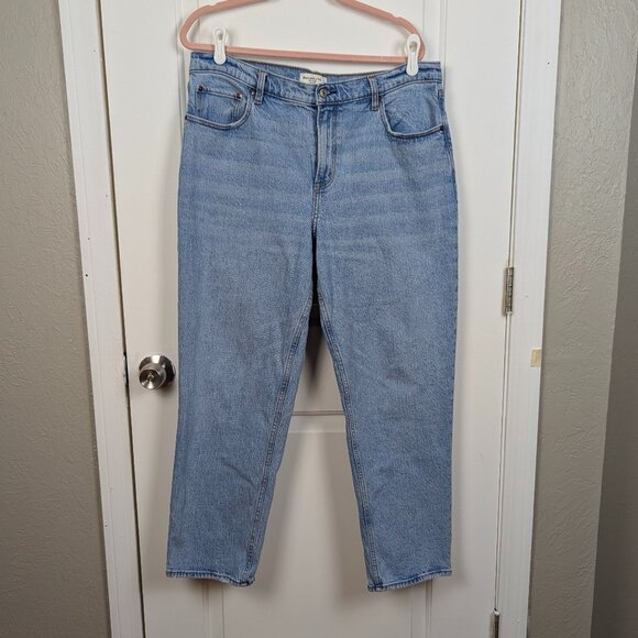 Abercrombie & Fitch | Blue Straight Mid Rise Jeans Size 33 - Picture 1 of 6